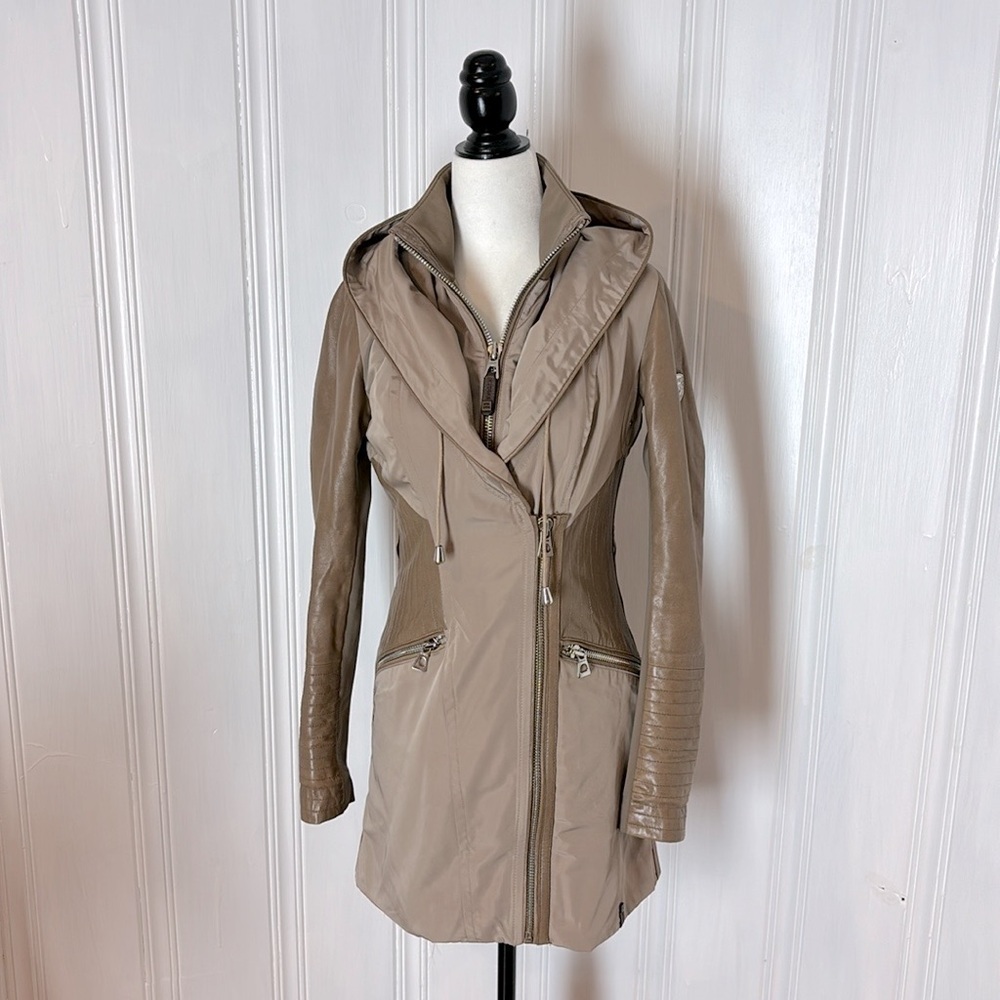 RUDSAK leather hooded trench - Picture 2 of 15